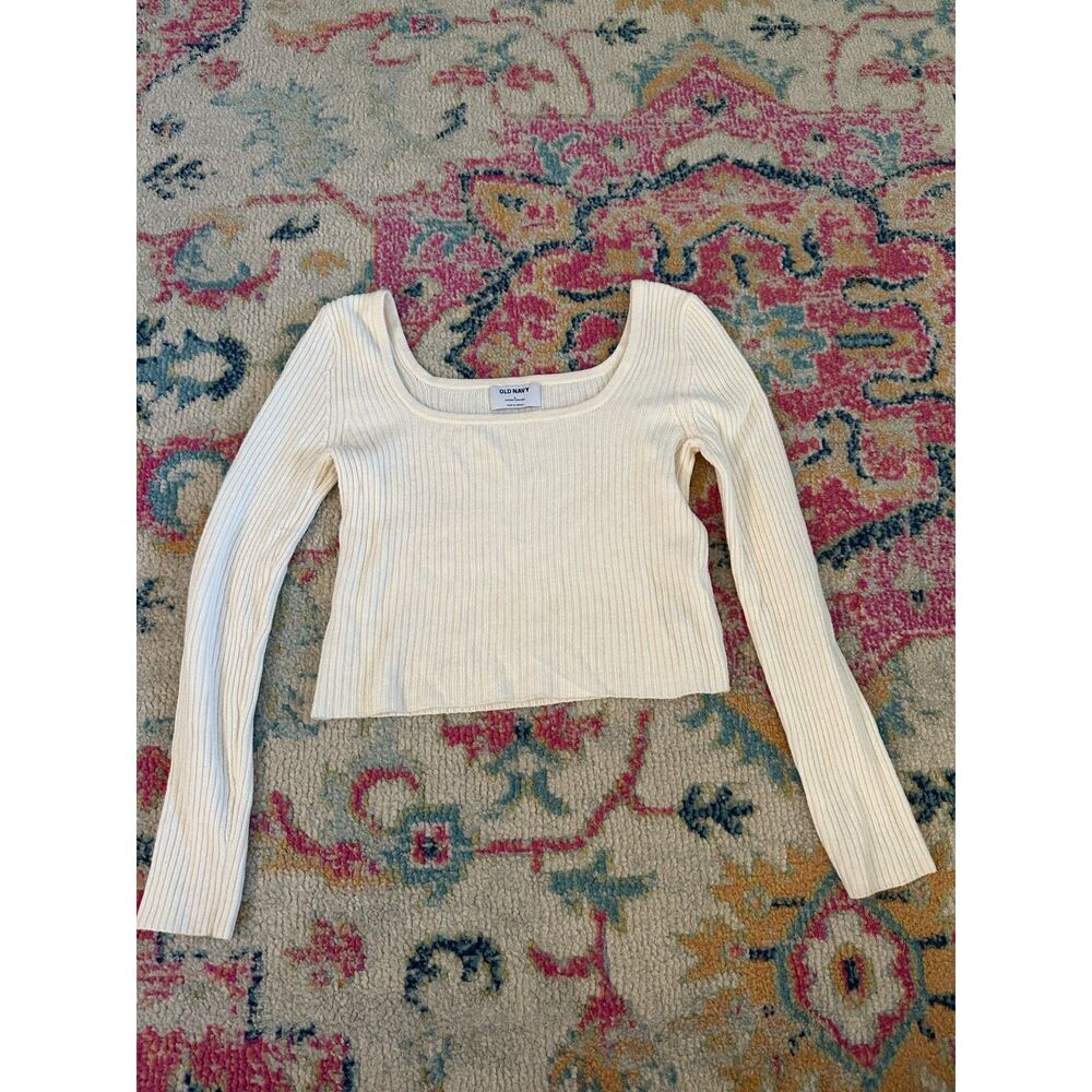 Old Navy White/Cream Sweater